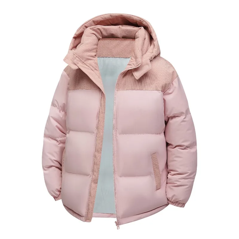 سترة رجالية شتوية مقاومة للرياح عصرية مقاومة للرياح بغطاء للرأس سترة دافئة كاجوال سميكة بلون سادة متعددة الاستخدامات