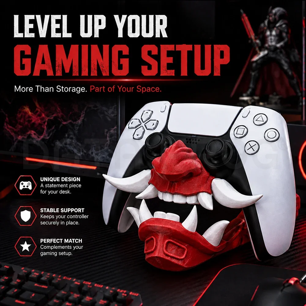 DATA FROG Gaming Room Decor Controller Mount for PS5, Cool Monster Display Dock Compatible with PlayStation 5 Controller view 6