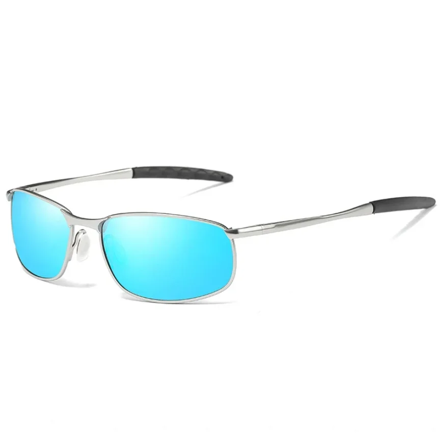 FELRES Rezept Polarisierte Metall Myopie Sonnenbrille Männer Fahren Blau Schatten Sonnenbrille Fertig Kurzsichtige Gläser Negative Dioptrien 7
