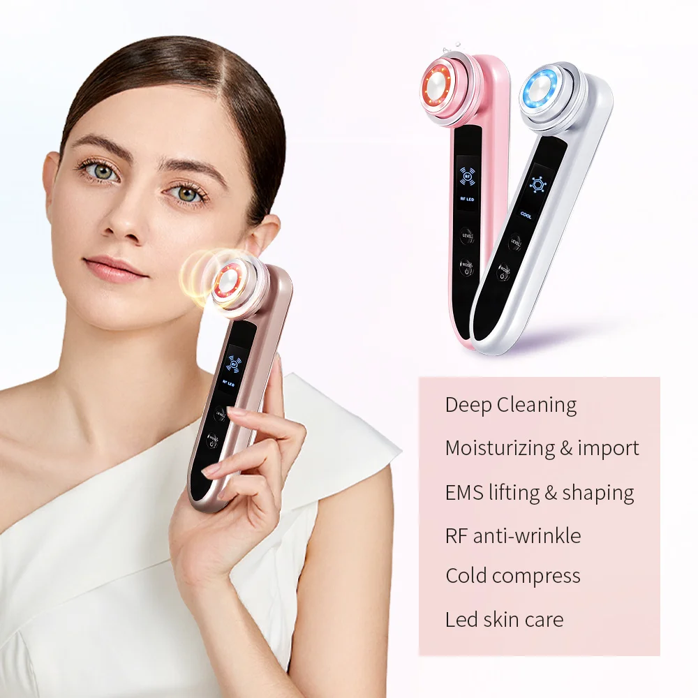 Electric Facial Machine Face Massager 7 in 1 Skin Care Tools High Frequency Facial Machine