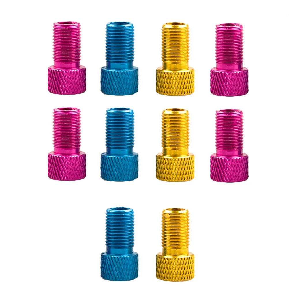 

10Pcs Bike Tire Adaptor French to American Valve Converter Premium Steel Inner Tube Nozzle for Road Bikes Portable Lightweight