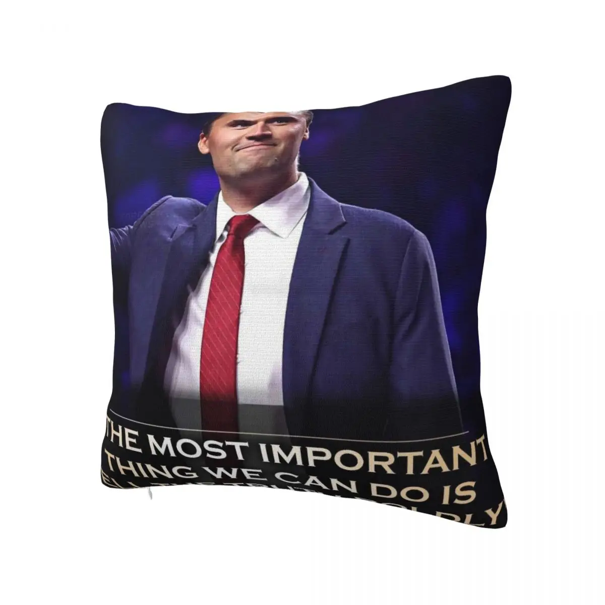 Charlie Kirk Tell The Truth Boldly Pillow Cover Soft Pillow Case Cushion Cover Novelty Pillowcases For Sofa Bedroom Home Decor