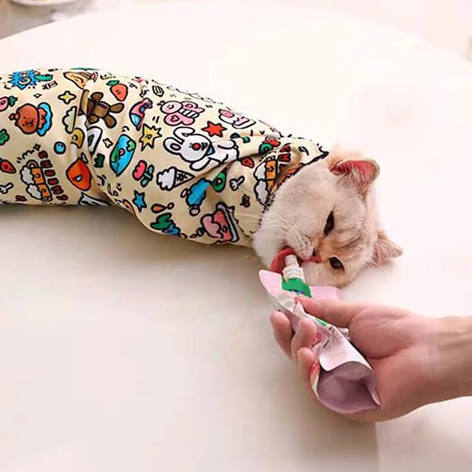 Anti-Escape Calming Wrap for Cat Anti-Scratch Anti-Escape Calming Wrap Fit Cats Of All Shapes And Ages