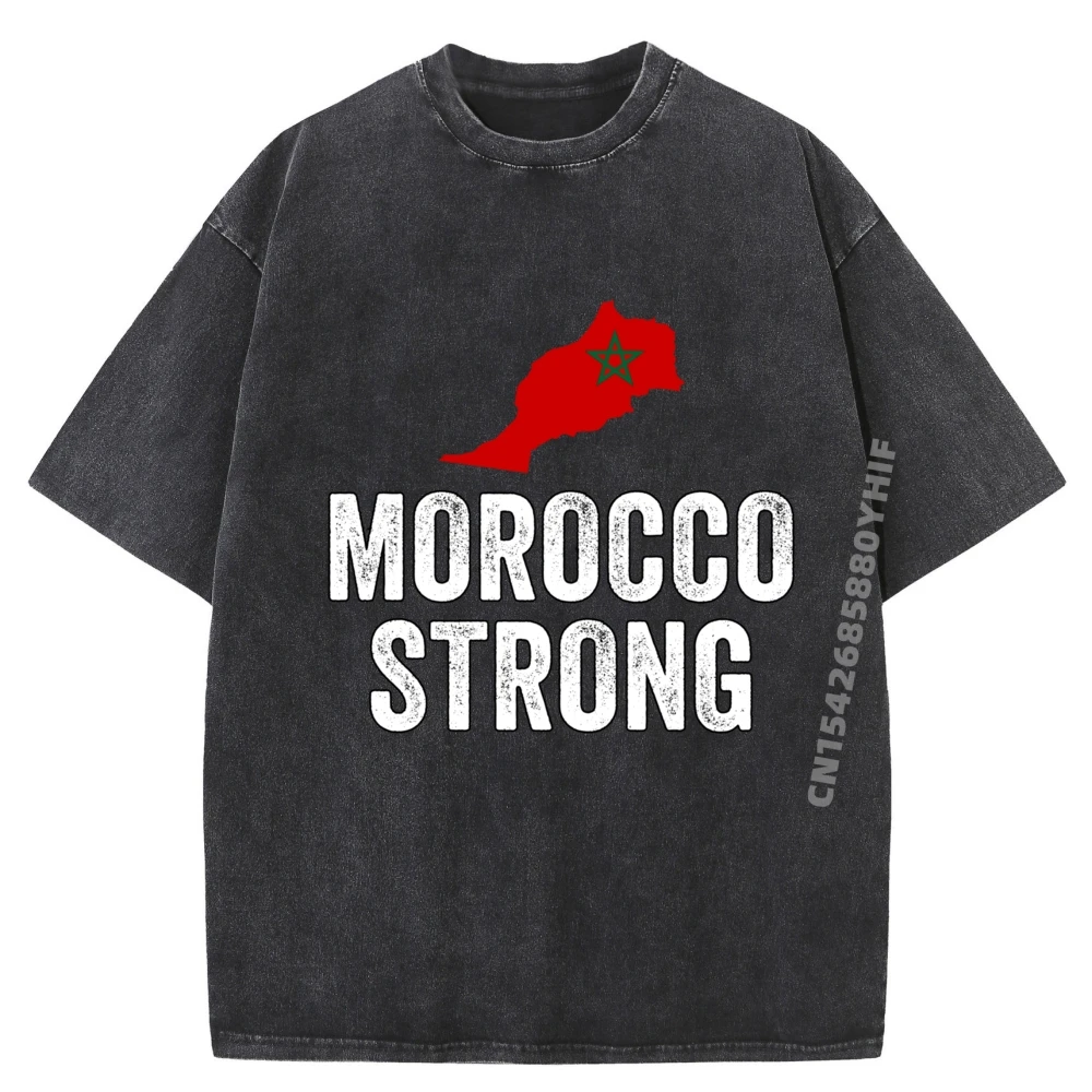 

Mens Graphic Tshirt Morocco Strong Mens Korean Fashion Cheap Printed Tees Mens Comfortable Washed Clothes