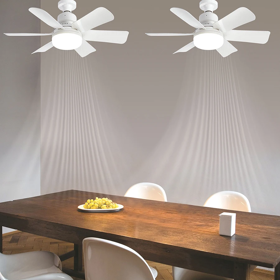 LED Lights Ceiling Fan E27 base with Remote Dimming Function Suitable for bedroom Living Room Study Home use AC85-265V