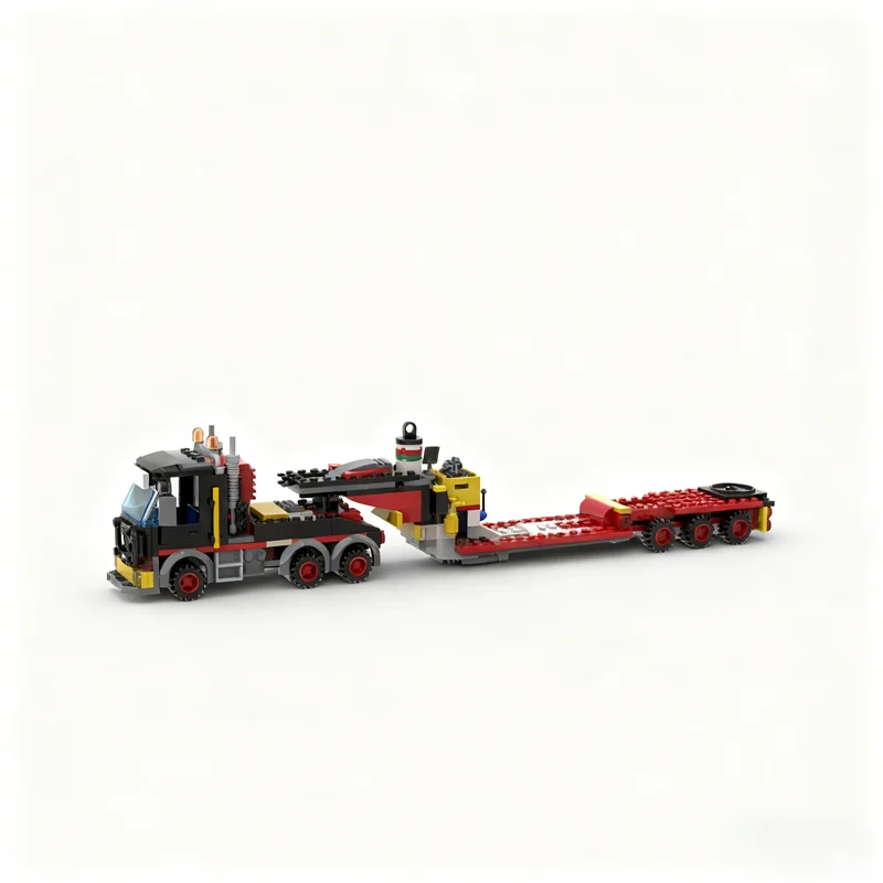 298 stks MOC Stad Zware Belasting Transportwagen Bouwmodel Bouwstenen Creatieve DIY Idee Kerstcadeaus Speelgoed Onderwijs
