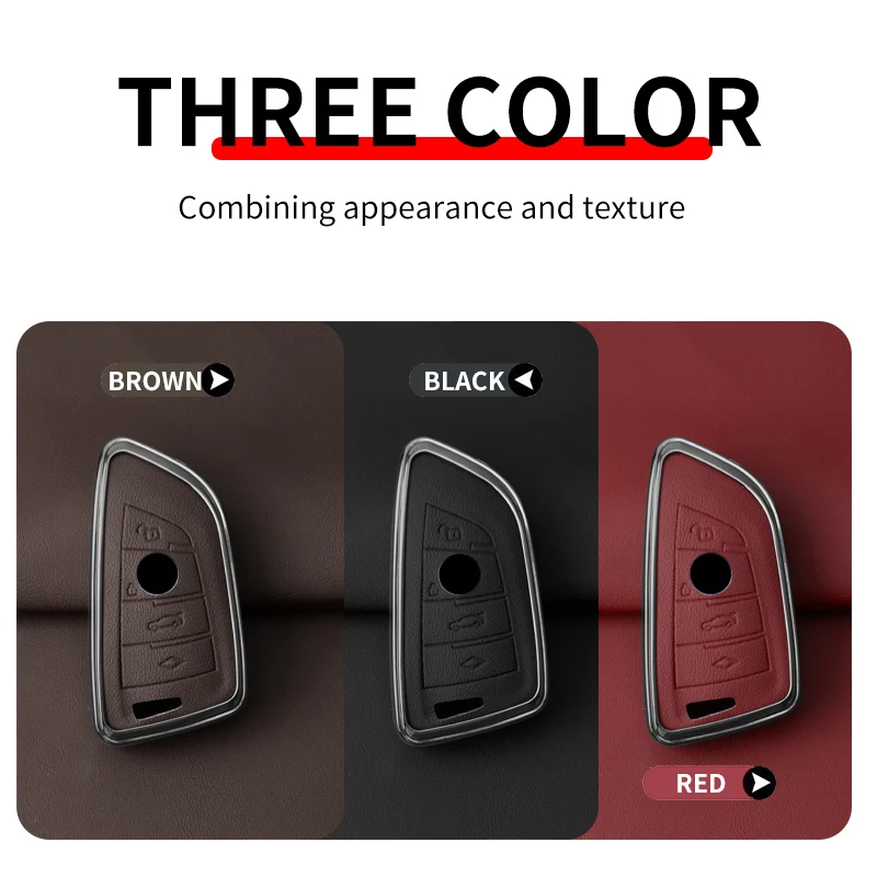 New Zinc Alloy Car Key Case Cover for Bmw F20 G20 G30 X1 X3 X4 X5 G05 X6 X7 G11 F15 F16 G01 G02 F48 Automotive Interior Supplies