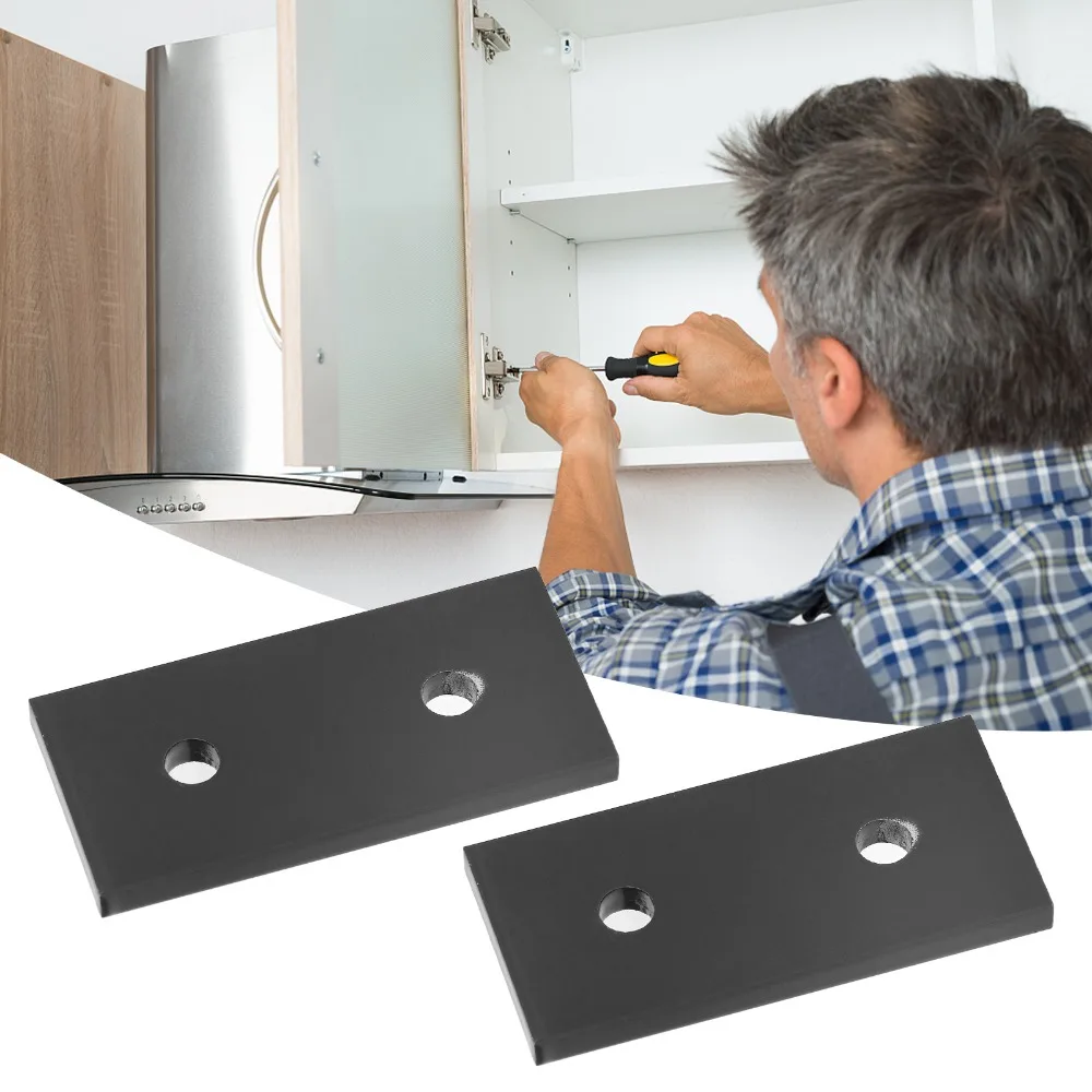 2pcs Compression Resistance Aluminum Alloy Joint Board Durable Heavy Duty Aluminum Alloy Joining Plate Rectangle Joint Plate