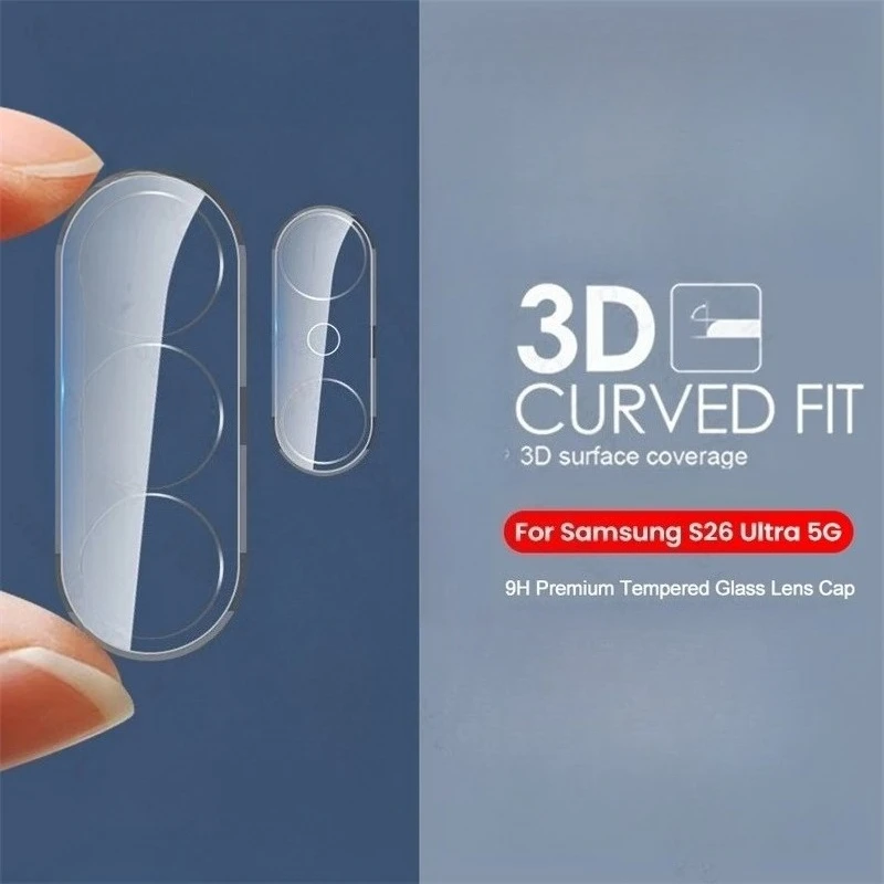 

Прозрачное 3D-стекло для камеры Samsung Galaxy S26 Ultra 5G, изогнутая защитная пленка 9H для объектива Samsung S26, Samsung S26 Plus, S26+