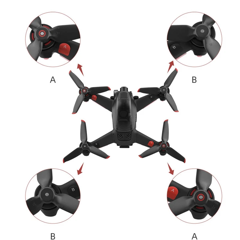 【Top Picks】5328S Propeller Quick Release Paddle Blade Ersatz Flügel Fan Ersatzteil für DJI FPV Drone
