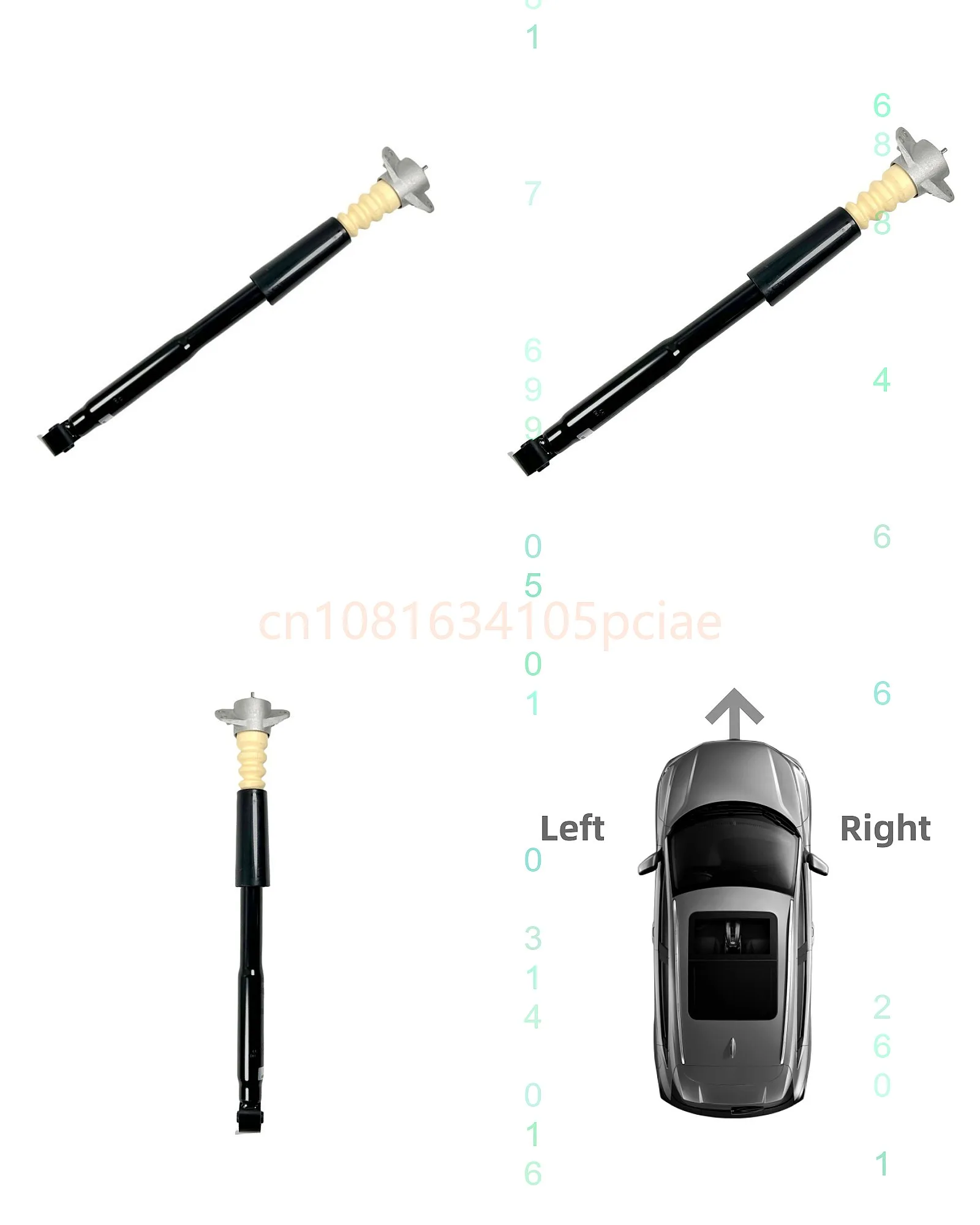 Pour Brilliance Zhonghua H320 H330 H530, ensemble d'amortisseurs arrière, pièces automobiles