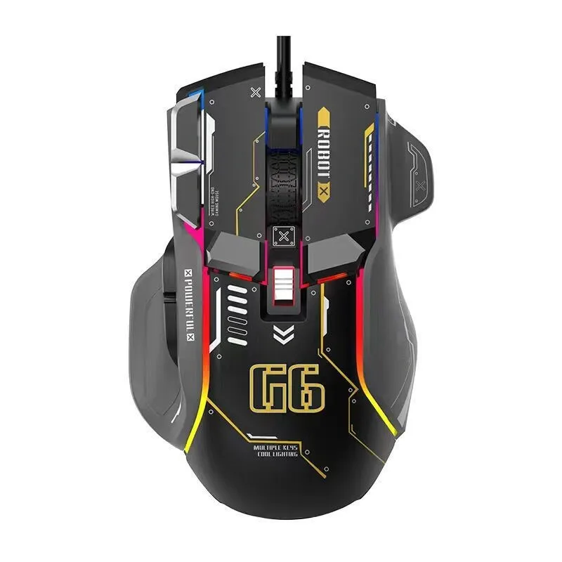 

Gaming Wired Mouse Mechanical Mouse Macro Programming RGB Glowing Luminescence Computer Notebook E-sports Gaming CF Mouse