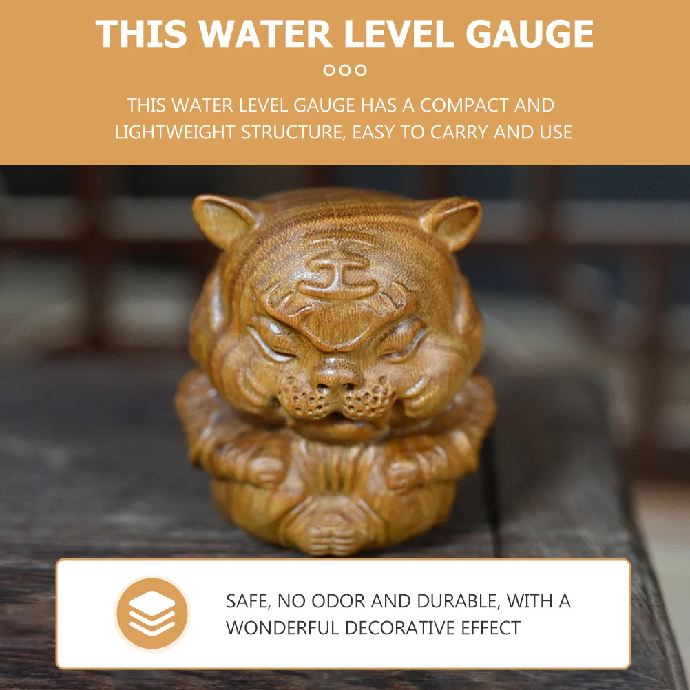 

Wooden Tiger Shape Tea Pet Ornament Premium Crafted Sandalwood Carving for Home Office Decor Kung Fu Tea Set Accessory