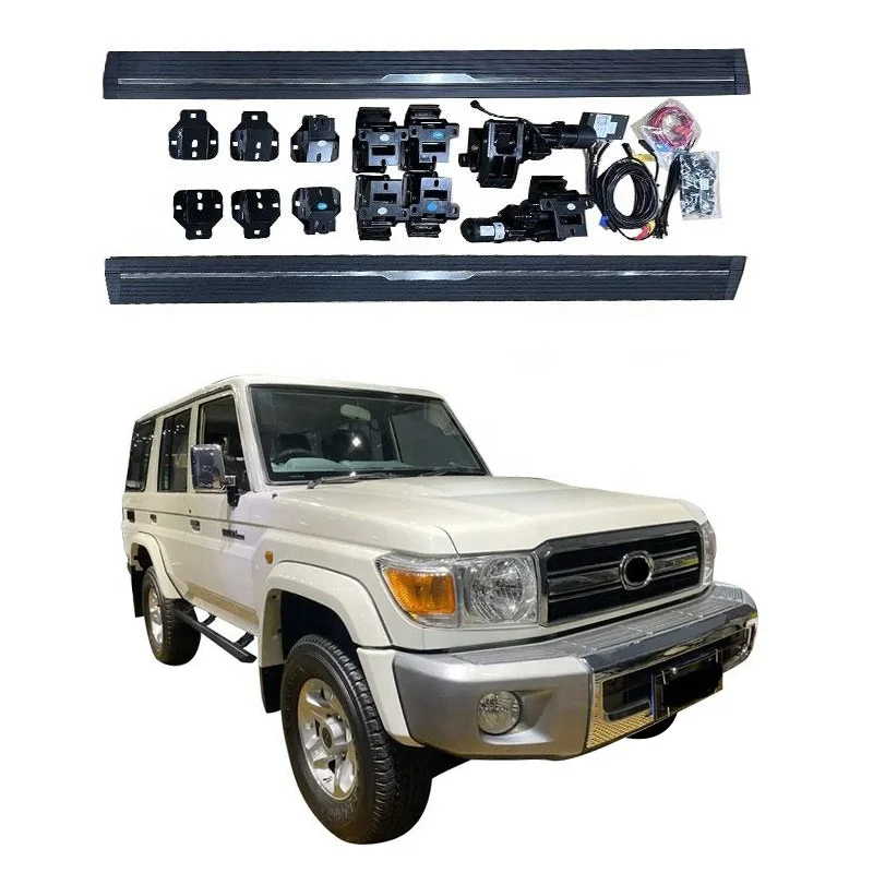 Noble 4x4 Durable Aluminum Alloy Power Running Boards 4 Runner Electric Side Step for  Land Cruiser LC 76