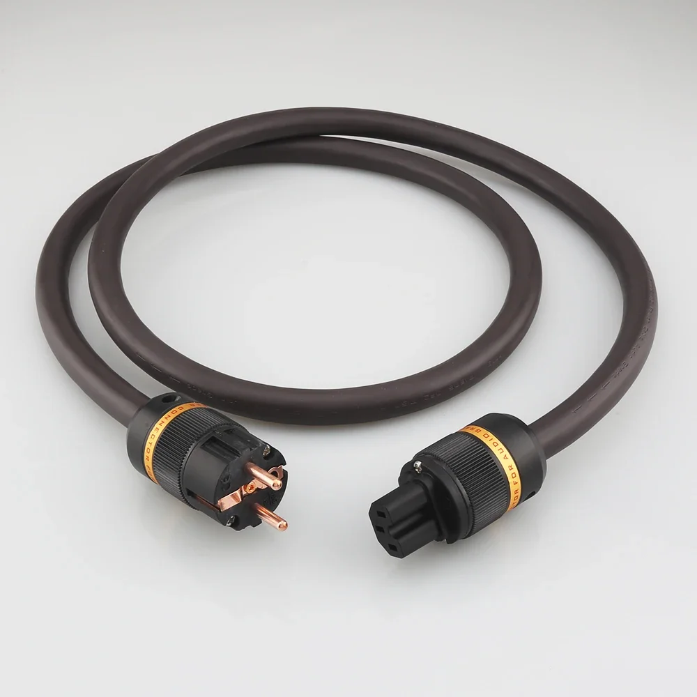 Viborg VP1606 High-End AC EU Standard to IEC Power Cable Pure Copper Schuko Mains HIFI Extension Cable