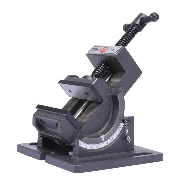 Tilting Drill Press Vice With Adjustable Angle Vise qkd75 vise clamp factory directly sell with low price