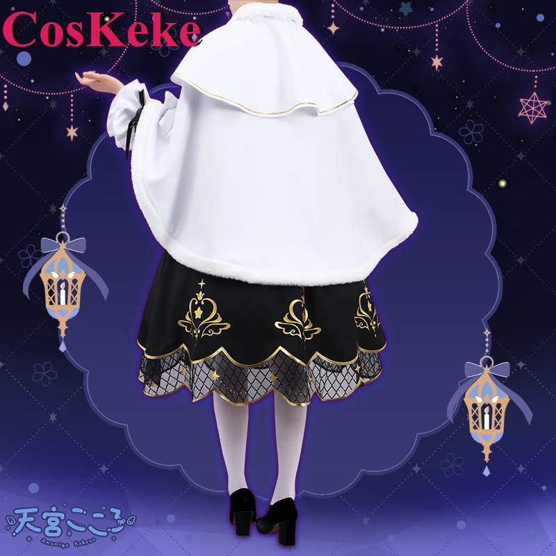 CosKeKe [ที่กําหนดเอง] อะนิเมะ Vtuber Nijisanji Amamiya Kokoro คอสเพลย์เครื่องแต่งกาย Gorgrous คริสต์มาสสไตล์บทบาทเล่นเสื้อผ้า