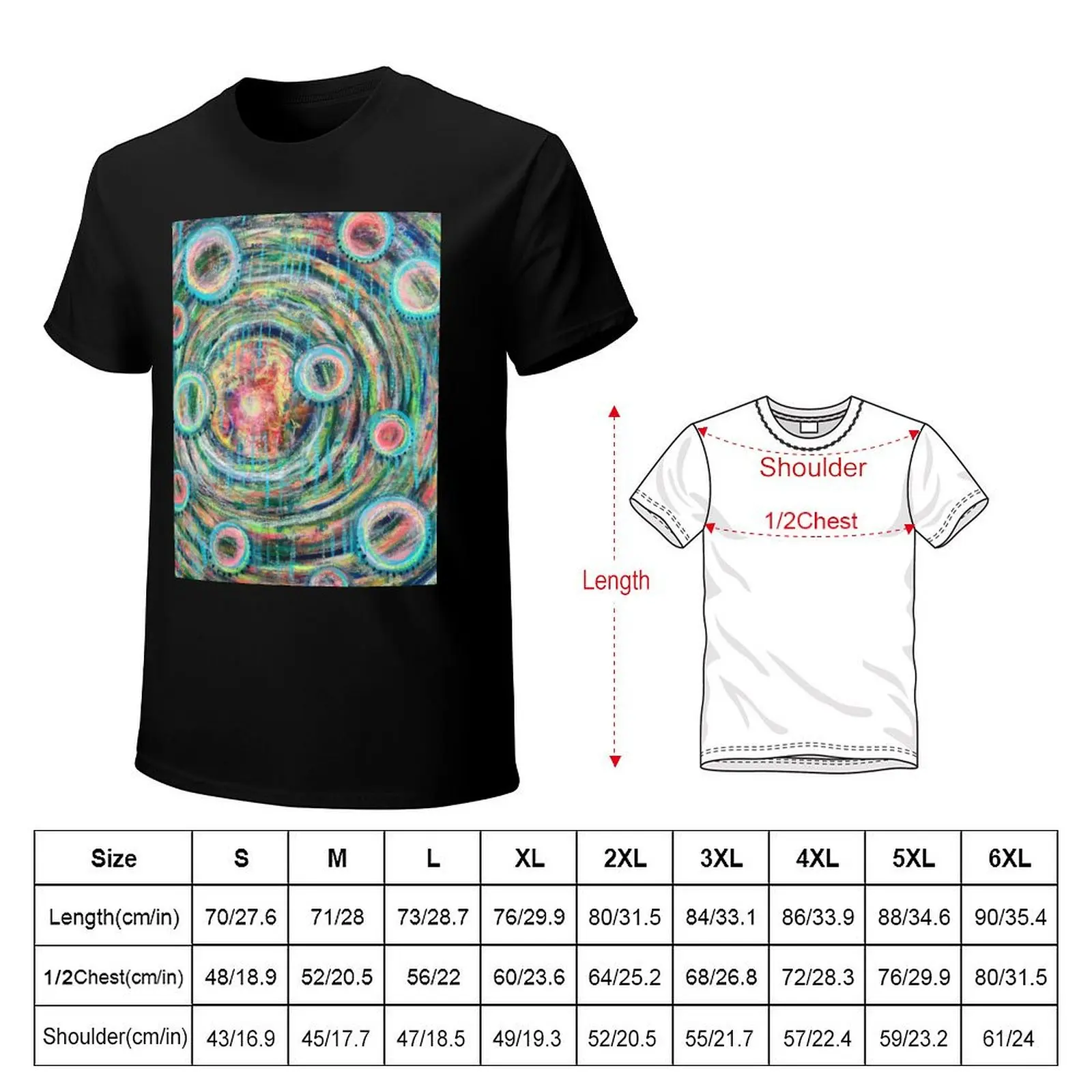 SOURCE ORBS: an original activated painting T-Shirt Breathable Mesh Panel T-Shirt