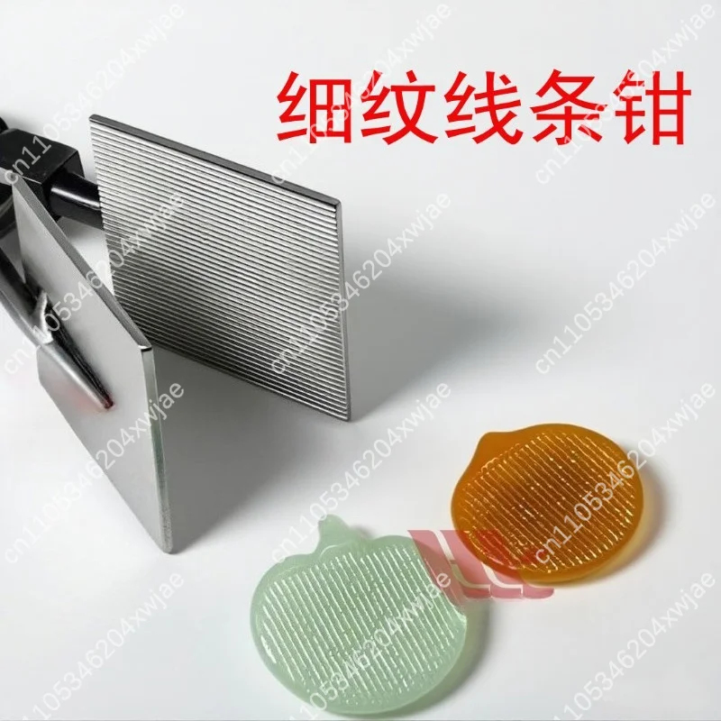 Heatproof Thin Stripe Straight Closing Pliers Straight Clamp Special Lampworking Accessory For DIY Hot Glass Bead Pattern Craft