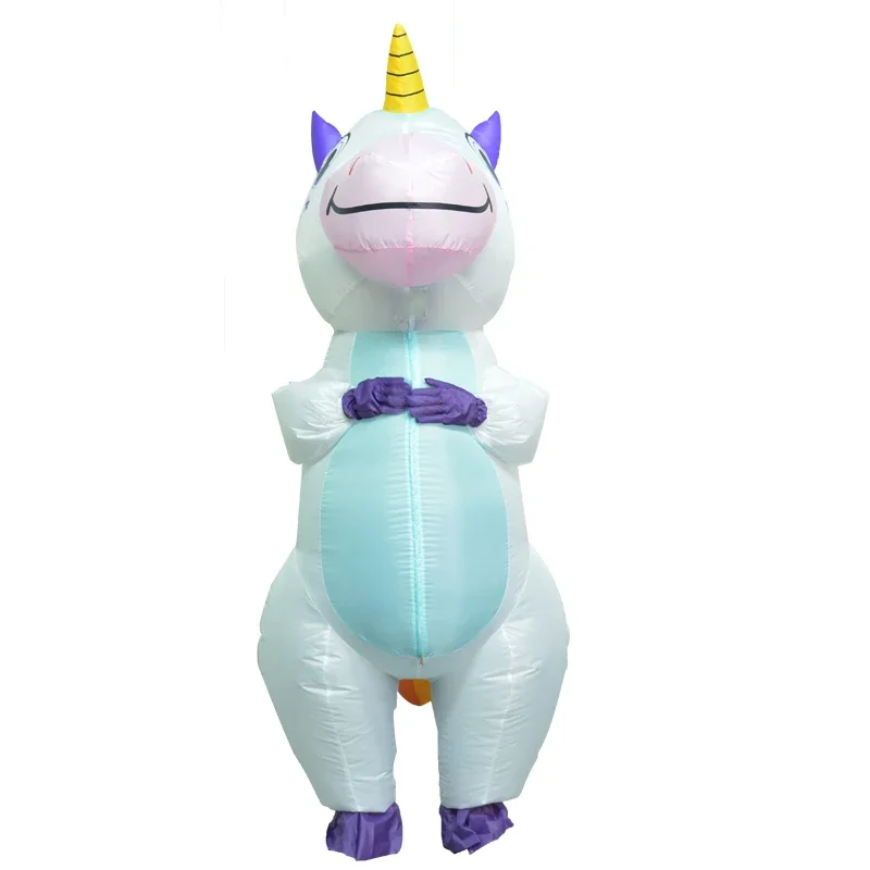 Costume gonfiabile unicorno adulto bambini arcobaleno costumi di Halloween per donna uomo adulto carnevale mascotte Purim natale Cosplay