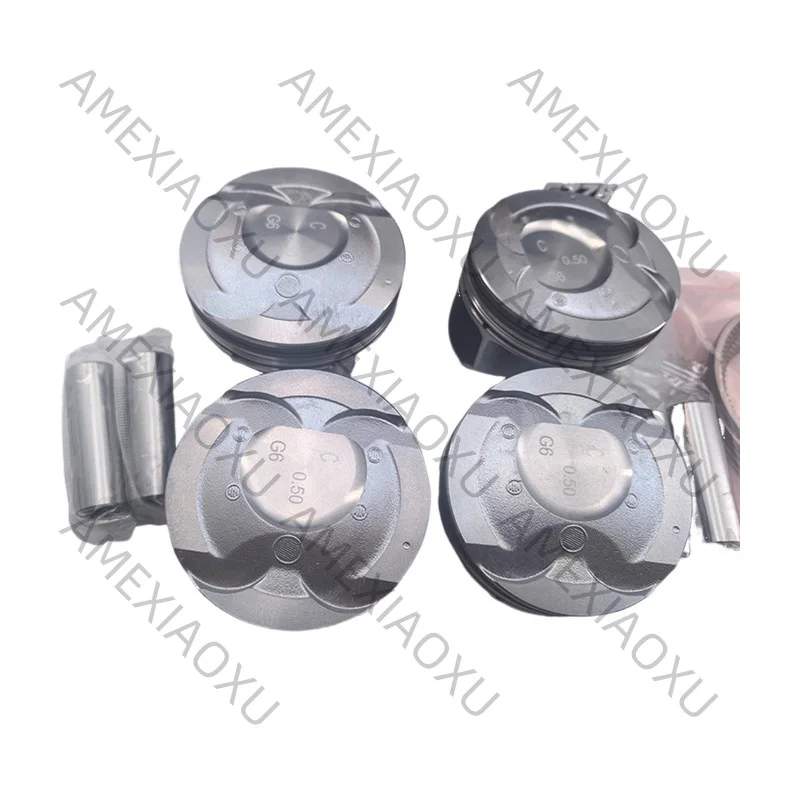 

4Pcs +0.50mm Oversize Piston Ring Kit 23041-2B600 For Hyundai Kia Accent Rio 1.6L 2012-2017 AMEXIAOXU