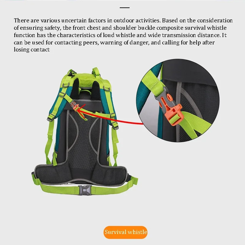 ZHUISHU-Multi-functional Outdoor Backpack, Explosive Mountaineering Sports, Large Capacity, Hiking, 2024