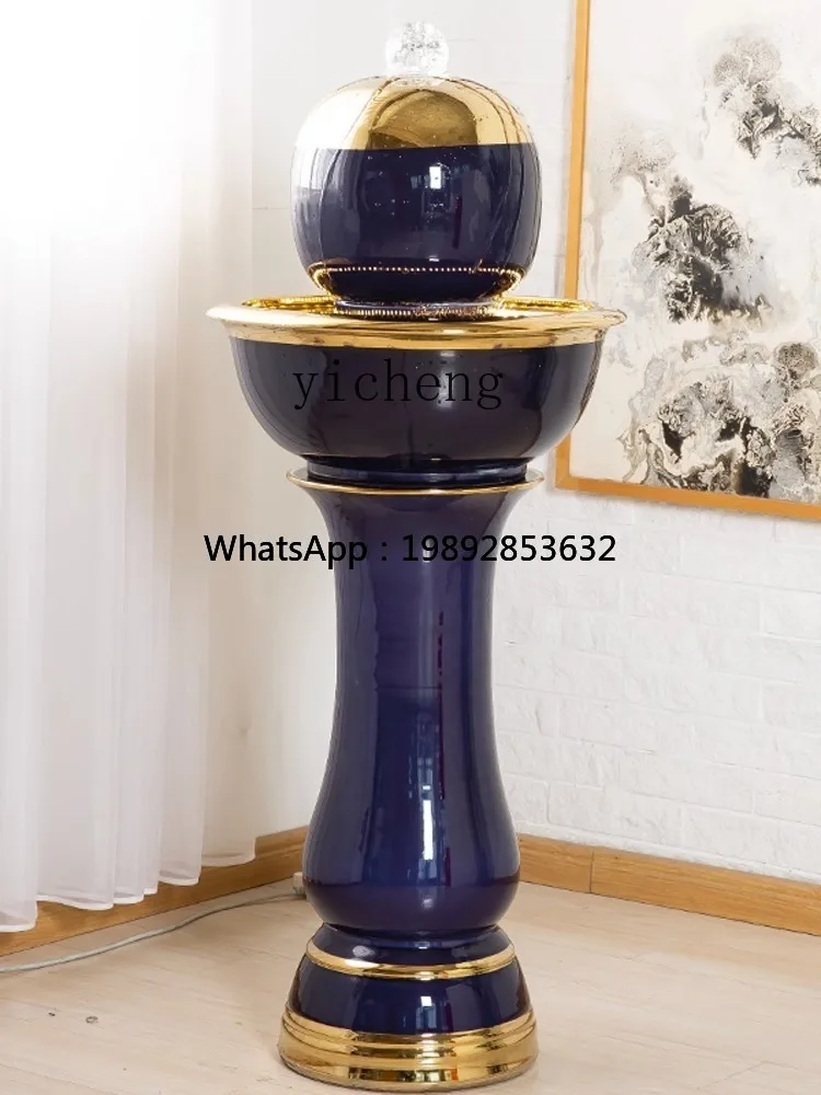 

X5-1 ceramic running water fountain ornament circulating water entrance office living room decoration