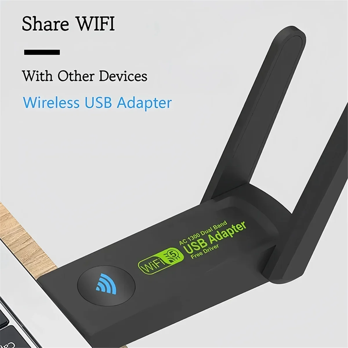 

Efficient 1300Mbps USB3.0 WiFi Adaptateur 2.4G 5Ghz USB Ethernet Carte Adapter