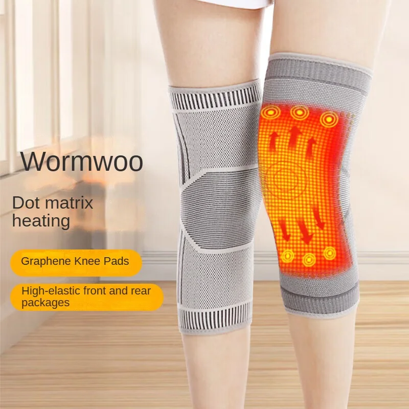 Wormwood Lengthened Men\'s And Women\'s Old Cold Legs Non-Slip Compression Straps To Warm And Protect The Knees