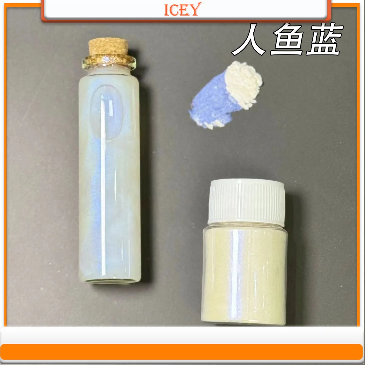 Icey schönheit 15ml buntes perlen pulver diy nagel kunst kristall tropfer aurora pulver meerjungfrau pigment glimmer pulver