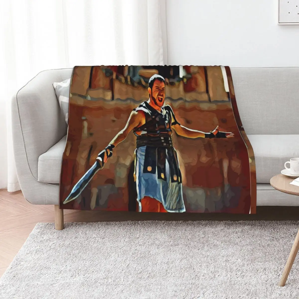 Gladiator - Russell Crowe Throw Blanket anime Luxury Throw Multi-Purpose Thin Hair valentine gift ideas Blankets