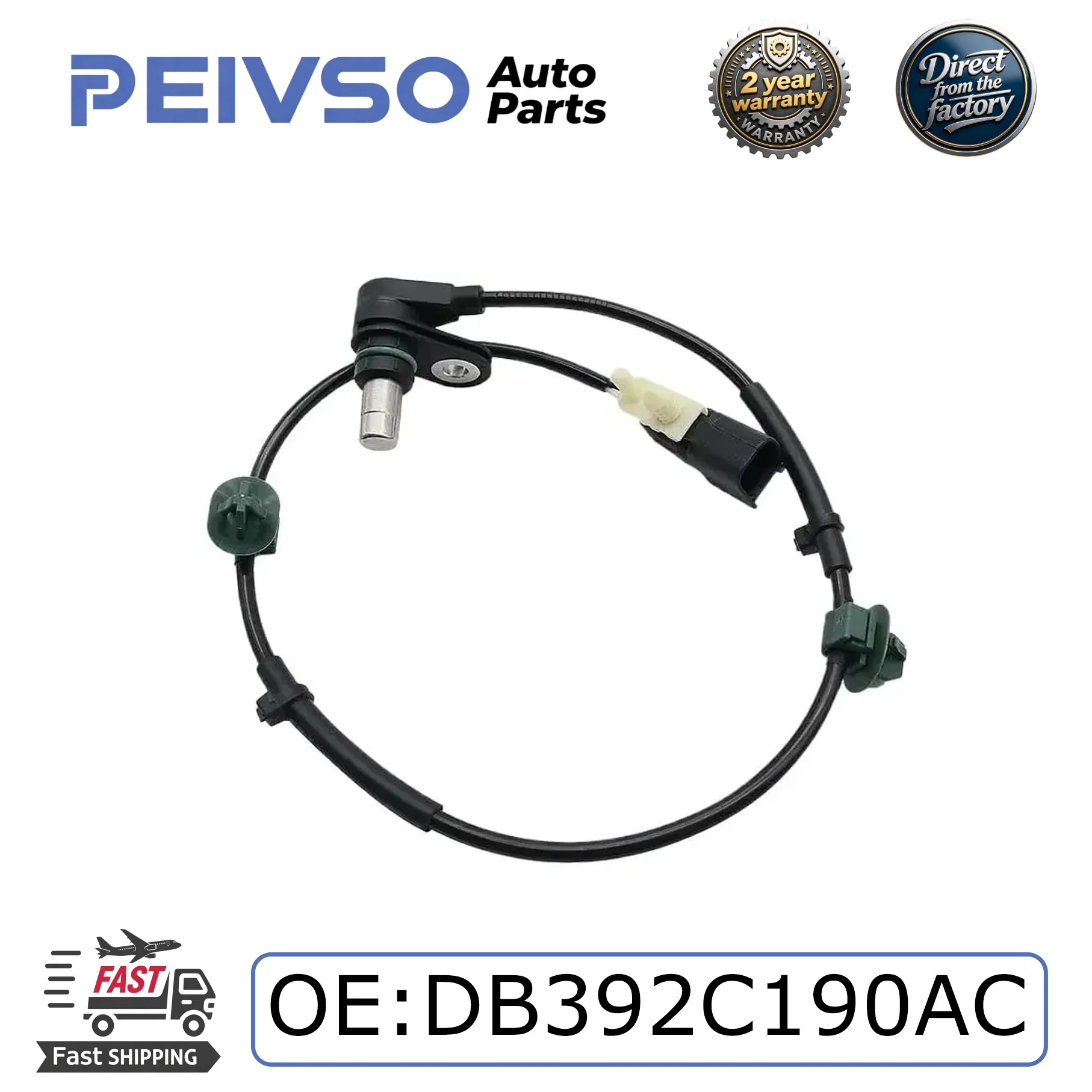 DB392C190AC New High Quality ABS Wheel Speed Sensor Rear Right For Mazda BT50 2012- For Ford Ranger 2015 2016 2017