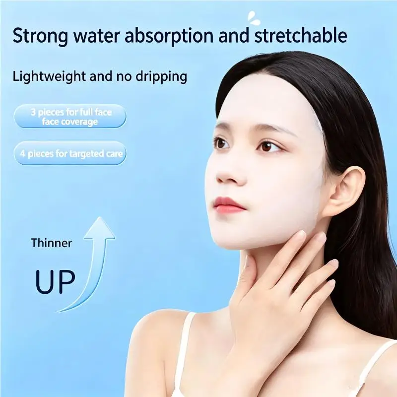 200 Pieces Disposable Stretchable Cleansing Makeup Cotton Wipes Thin Makeup Remover Pads Facial Cleansing Paper Make Up Tools