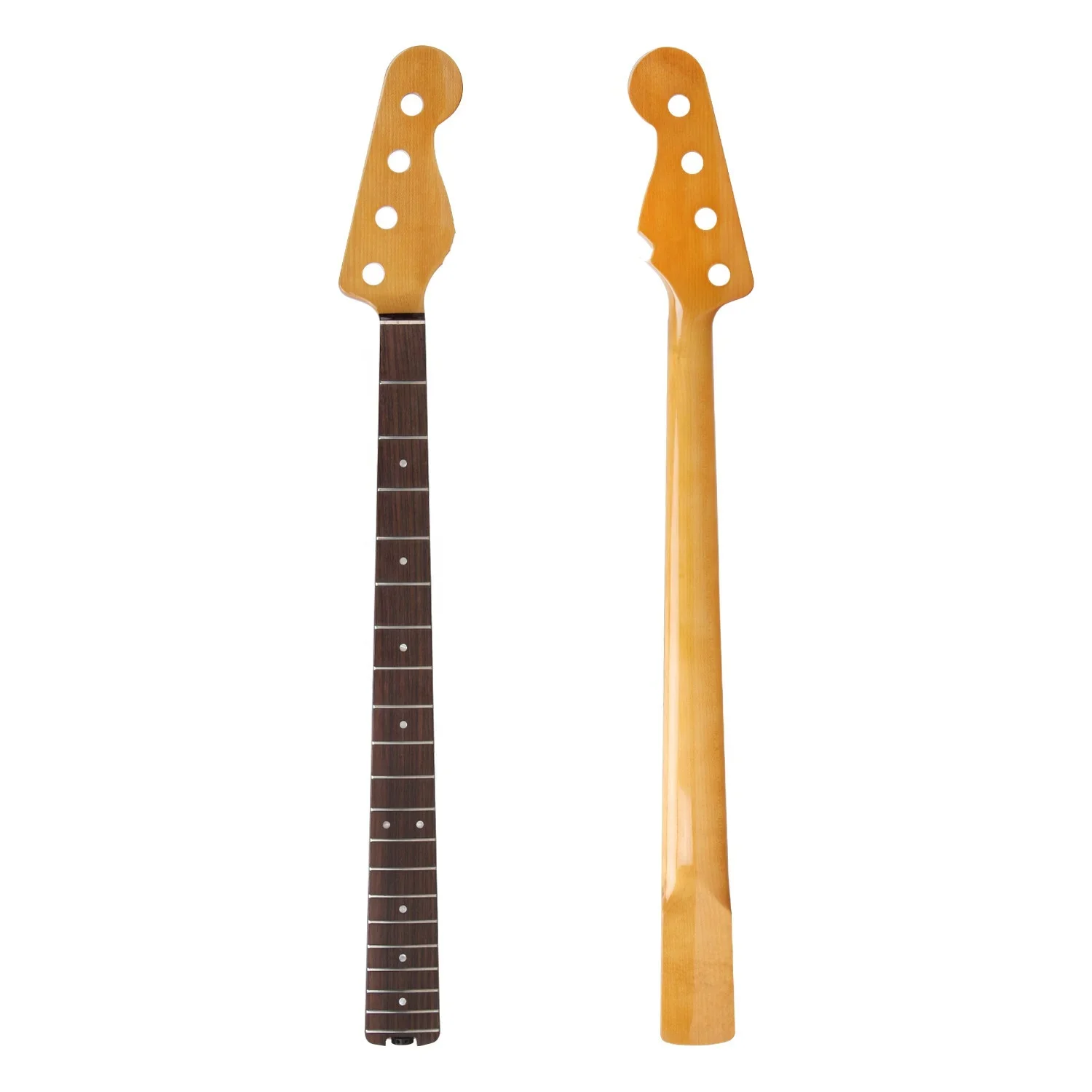 2025 4 String 20 Fret Electric Bass Neck Rose Wood Fingerboard 4 String Electric Bass Guitar Handle