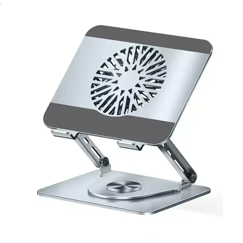 360 Degree Rotating Laptop Stand, Desktop Height Increase, Suspended Computer with Turbofan and Radiator