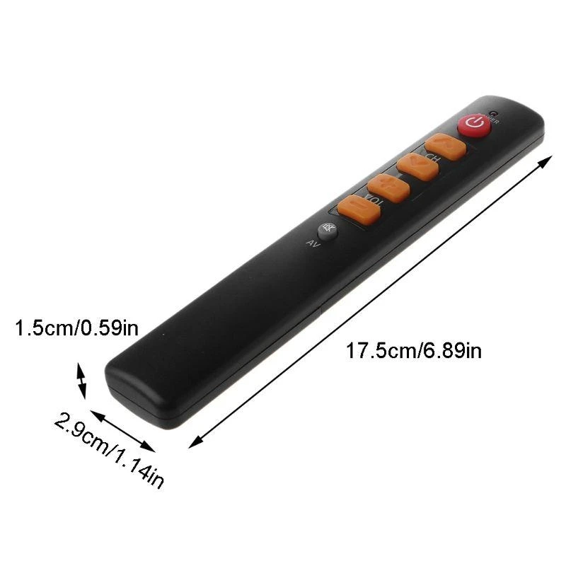 090f 6 Big Yellow Buttons Lernbedienungssteuerung IR Remote für STB DVD VCR Elektronisch für Home -Zubehör