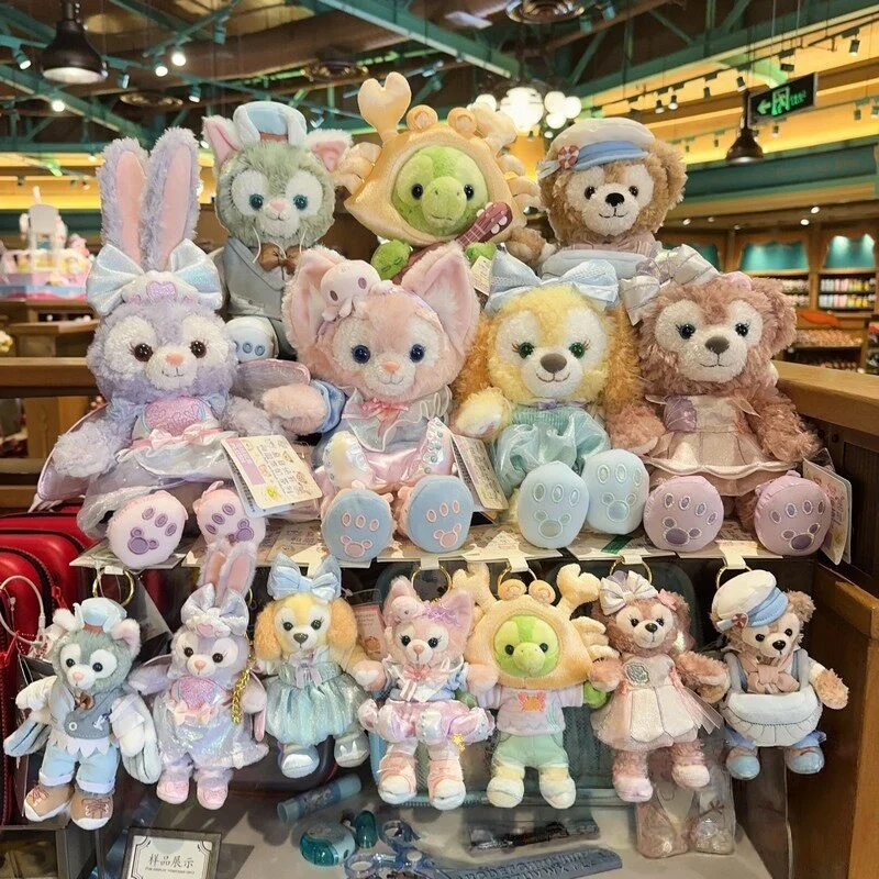 

Disney Plush Keychain Authentic Disney 2025 Summer Ocean Party Linabell StellaLou CookieAnn Duffy Stuffed Doll Pendant