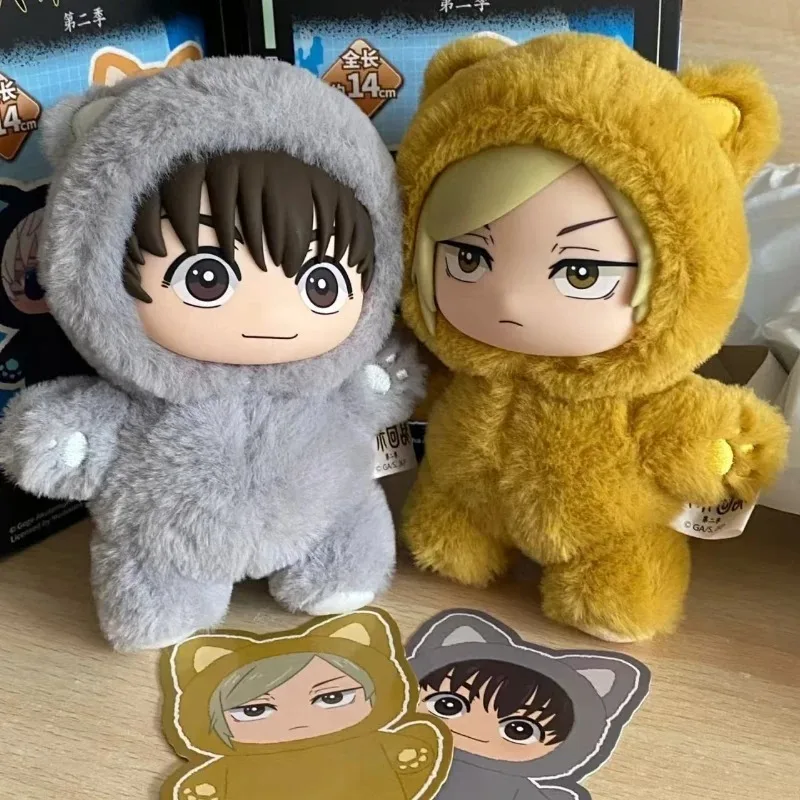 

Подлинная плюшевая серия Kawaii Jujutsu Kaisen 2, кошачьи ушки, глухая коробка, загадочная коробка, аниме-игрушка, украшение для комнаты, коллекционный праздничный подарок