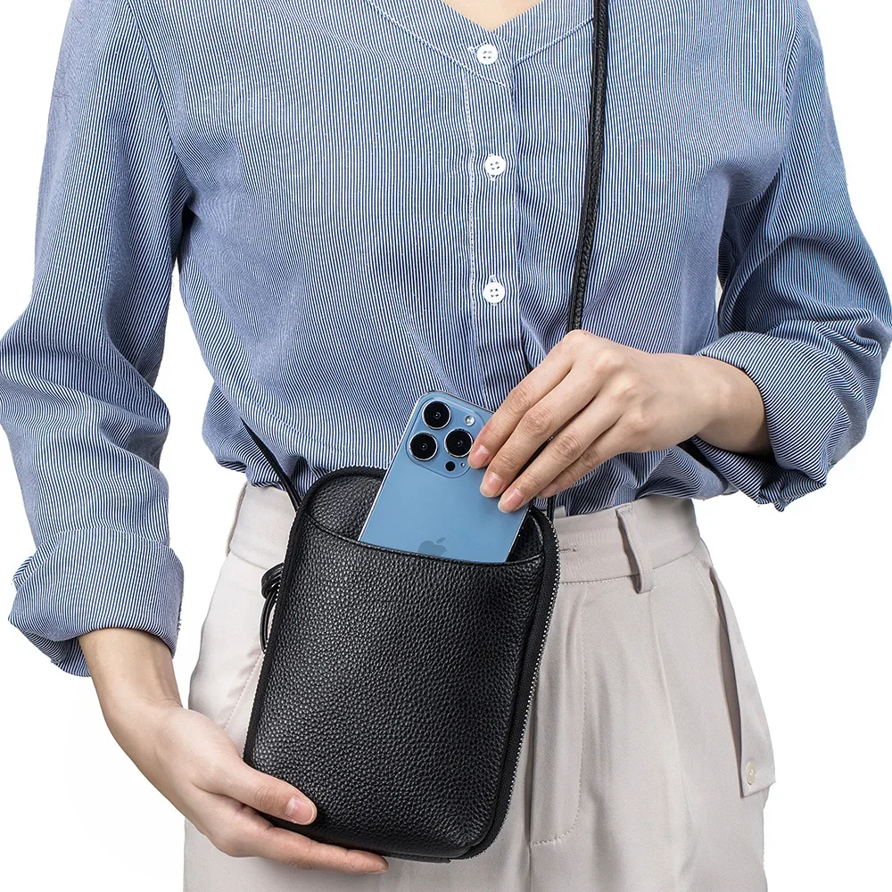 Genuine Leather Crossbody Bag Women Shoulder Handbag Cow Leather Mobile Phone Purse Bags Female Messenger Bag