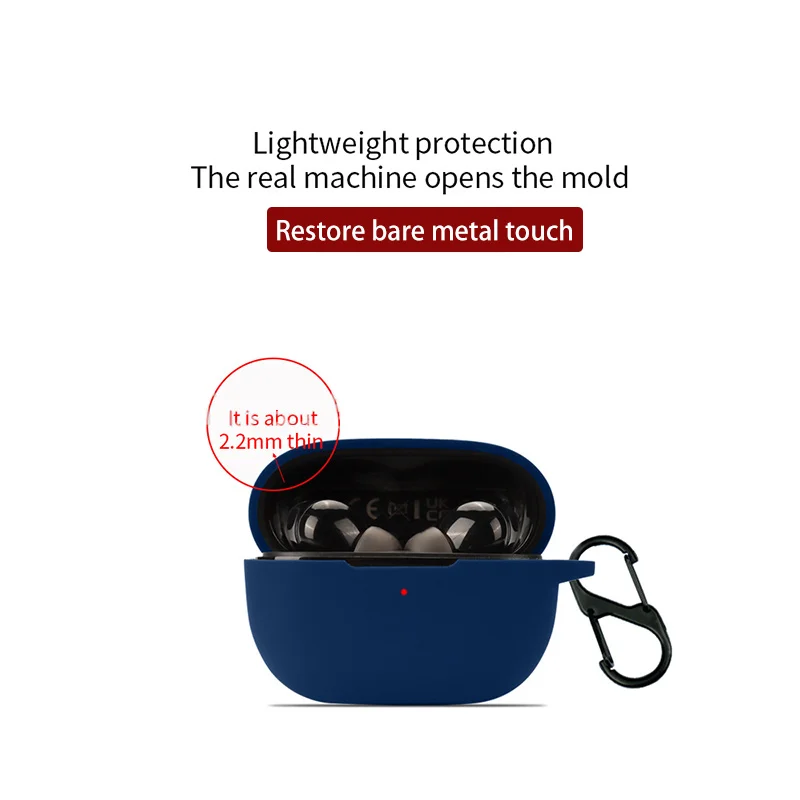 Silikon-Kopfhörerhülle, einfarbig, einfach, langlebig, weiche Hülle für Anker Soundcore Life P2i kabellose Bluetooth-Kopfhörer mit Haken