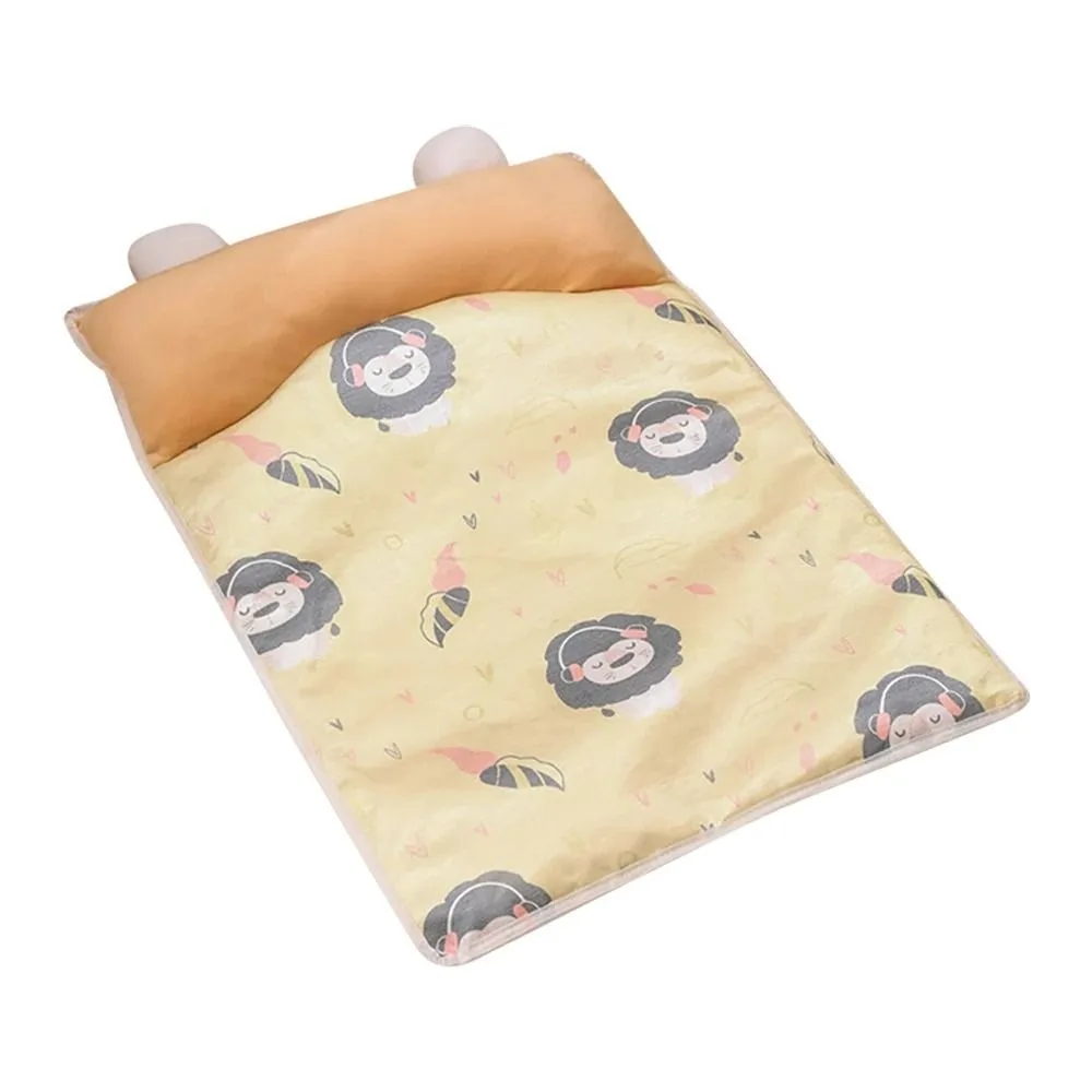 

Cushion Cute Ice Silk Cool Mat for Pet Breathable Anti-Slip Ice Silk Dog Cat Bed Comfort Washable Dog Ice Pad Nest Pet Supplies