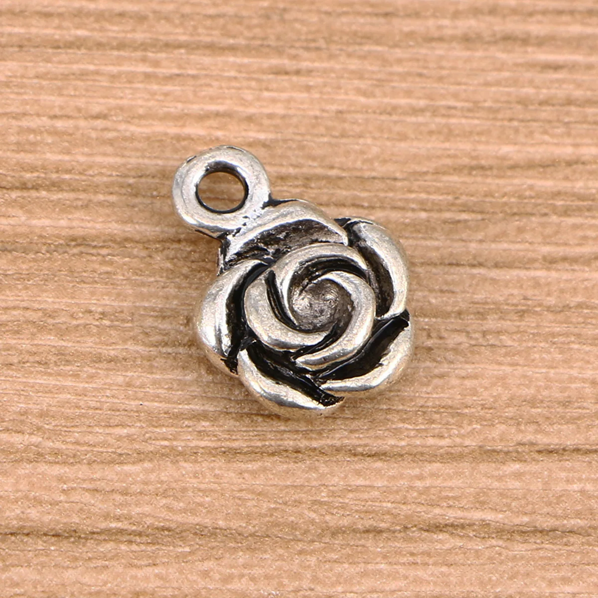 

50pcs DIY Jewelry Pendant H made Alloy Accessories for Necklace Bracelet Dangle Scrapbooking Project Tibetan Silver Charms