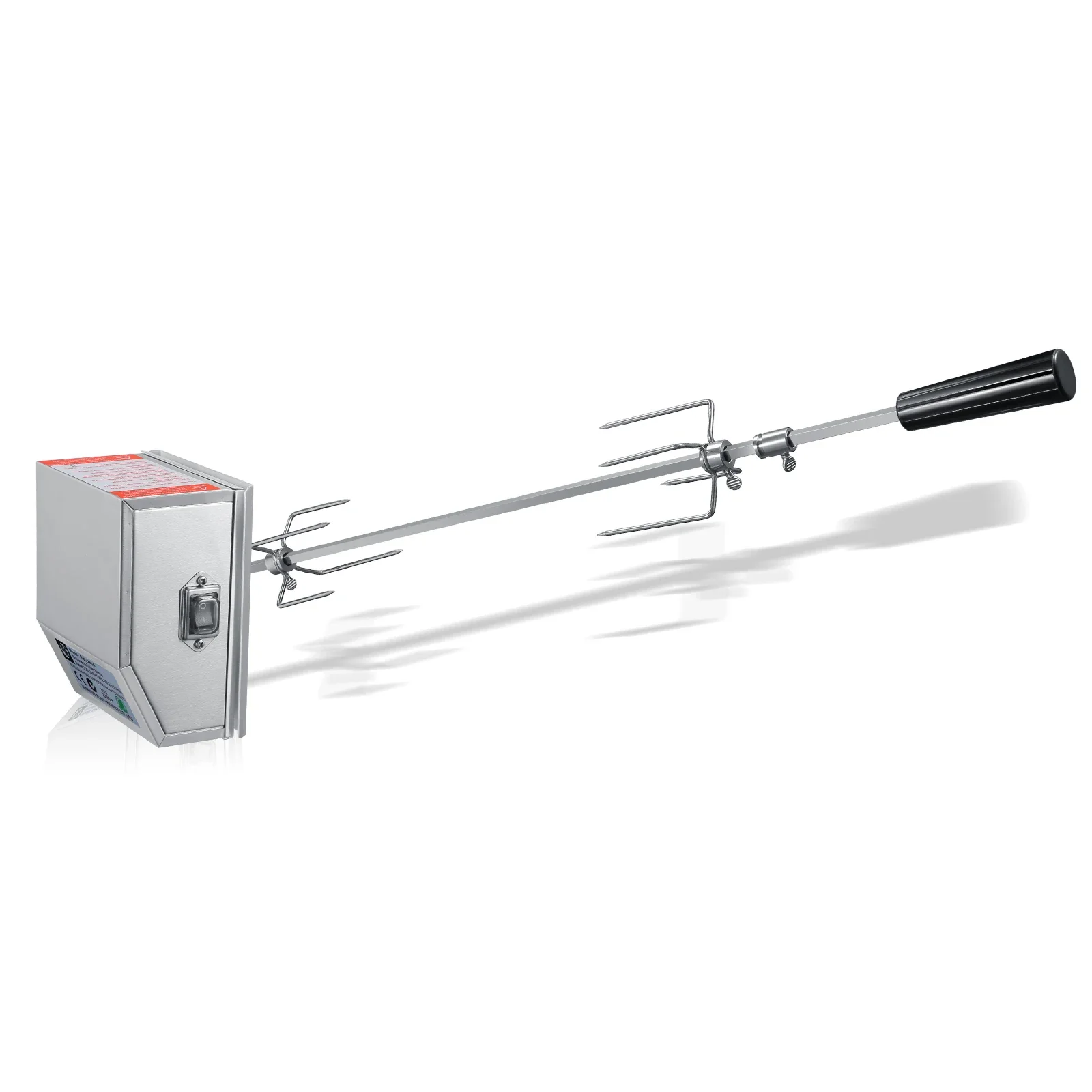 Kit de gril à rôtissoire avec moteur électrique 4W, support de barbecue rotatif automatique, Kit universel robuste en acier inoxydable