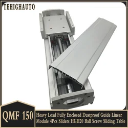 Heavy Load Linear Module Fully Enclosed Guide Ball Screw SFU2005/2010 20mm Width HGH20R 4Pcs HGH20CA Block Slide Stage Actuator