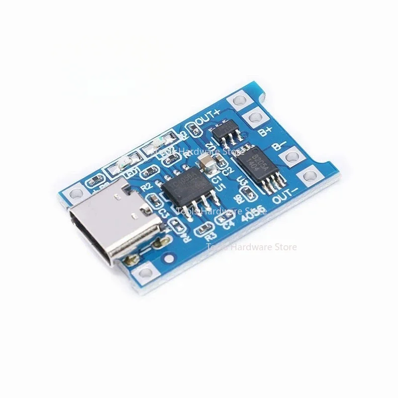 50 stücke Typ-C USB 5V 1A 18650 TP4056 Lithium-Batterie Ladegerät Modul Lade Board Typ C mit Schutz Dual Funktionen Li-Ion