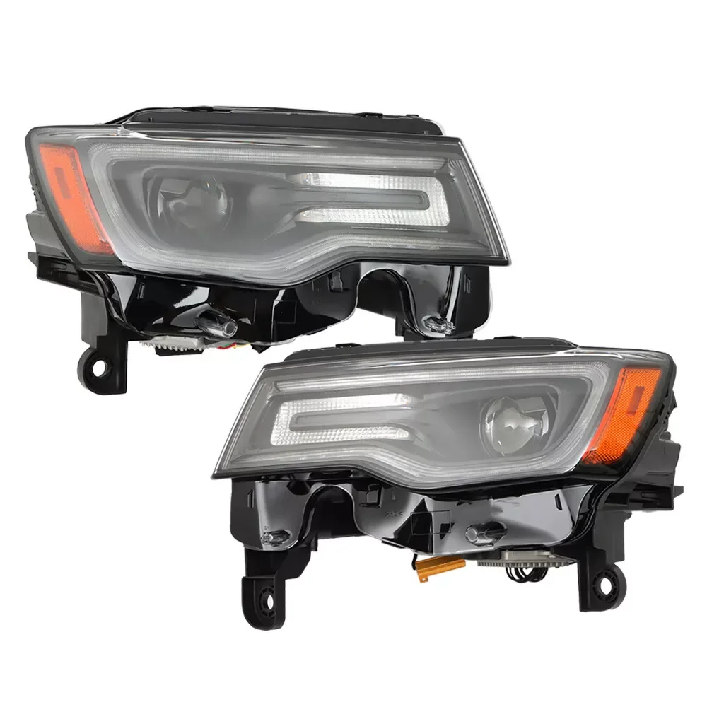 Fabryka części samochodowych OEM hurtownia LED DRL lewy prawy reflektor HID do Jeep Grand Cherokee 2016 2017 2018 2019 2020 2021