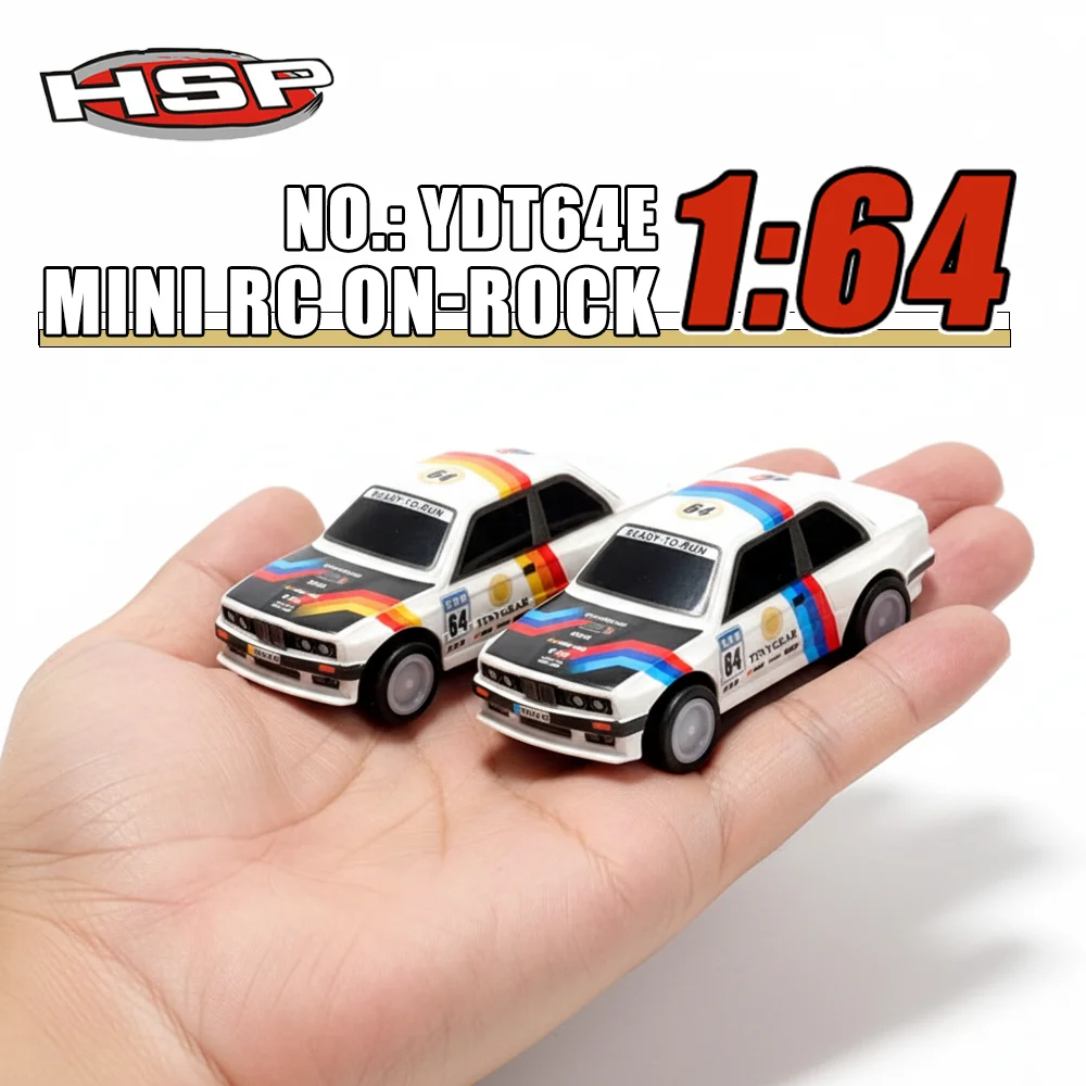 HSP TinyGear 1/64 MINI RC على الطريق 1/64 محاكاة كهربائية للتحكم عن بعد نموذج سيارات RTR سطح المكتب ألعاب الأطفال الكبار