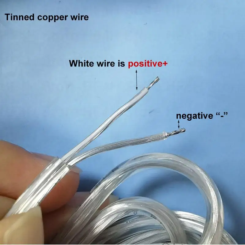 2M 22awg DC 12V Cable Female 304 switch Button Connector Extension Power Supply Cord LED Strip Light 5.5x2.1mm Transparent