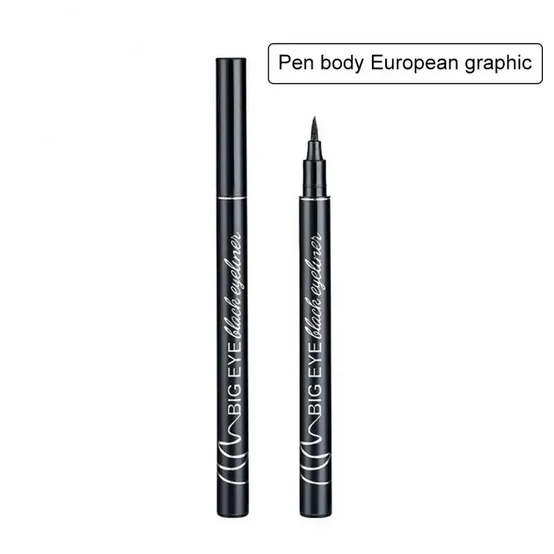 Heallor lang anhaltende glatte Anwendung Eyeliner weich kein verschmieren des Make-up für Frauen langlebiges Make-up Make-up intensives schwarzes Wasser