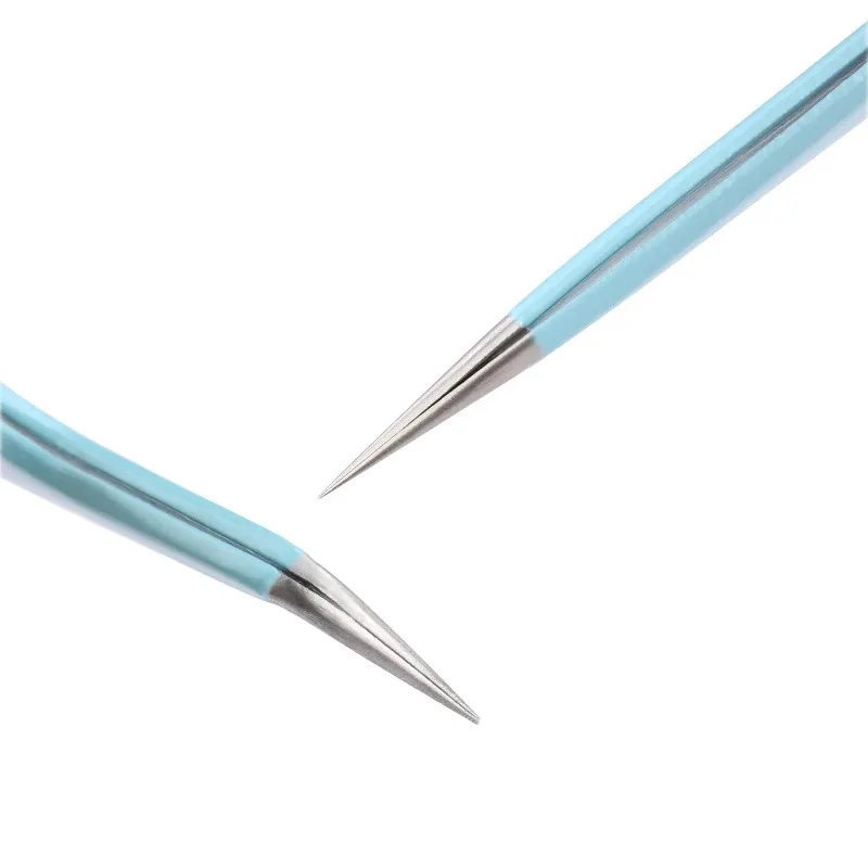 Juego de pinzas curvadas rectas de acero inoxidable para pestañas postizas, herramientas de maquillaje, herramienta de selección de decoración de diamantes de imitación para decoración de uñas DIY